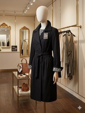 Saks Fifth Avenue Black Jacket with Zebra-Print Lining